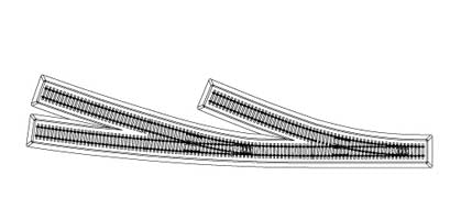 Hobby Boss 1/72 German Railway Curved Track model kit 82910, image 3