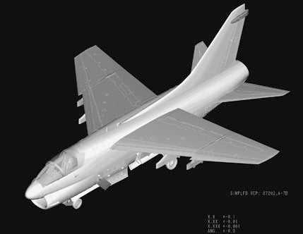 Hobby Boss 1/72 A-7B Corsair II model kit 87202, image 4