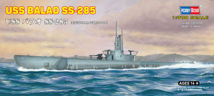 Hobby Boss 1/700 USS Balao SS-285 Submarine model kit 87011, box art