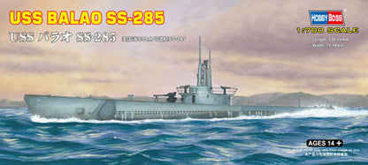 Hobby Boss 1/700 USS Balao SS-285 Submarine model kit 87011, box art