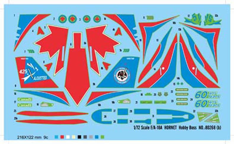 Hobby Boss 1/72 F/A-18A Hornet model kit 80268, image 3