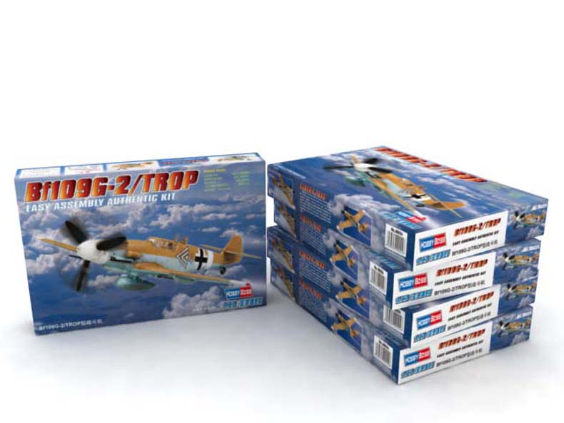 Hobby Boss 1/72 Bf 109 G-2 Trop model kit 80224, image 2