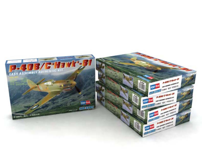 Hobby Boss 1/72 Curtiss P-40B/C Hawk 81 model kit 80209, image 2