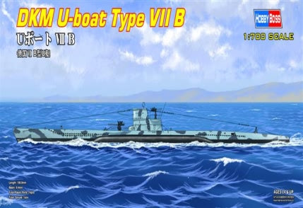 Hobby Boss 1/700 German U-Boat Type VIIB model kit 87008, box art