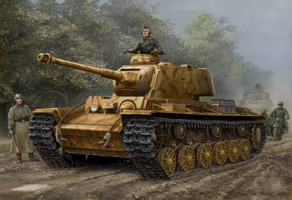 Hobby Boss 1/48 German Pz.Kpfw. KV-1 756(r) Captured Tank model kit 84818, box art