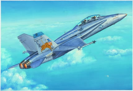 Hobby Boss 1/48 F/A-18D Hornet model kit 80322, box art