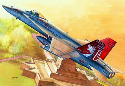 Hobby Boss 1/48 F/A-18C Hornet model kit 80321, box art