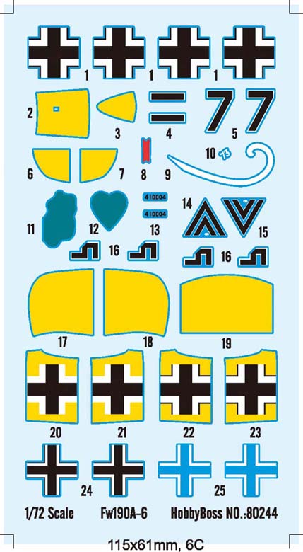 Hobby Boss 1/72 Focke-Wulf Fw 190 A-6 model kit 80245, image 3