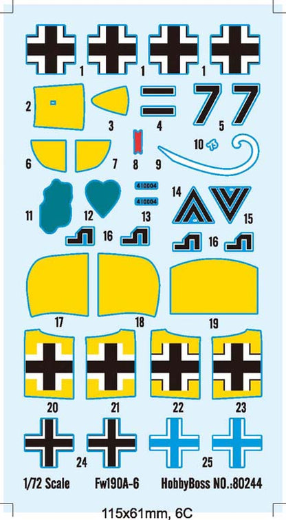 Hobby Boss 1/72 Focke-Wulf Fw 190 A-6 model kit 80245, image 3