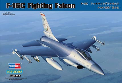 Hobby Boss 1/72 F-16C Fighting Falcon model kit 80274, box art