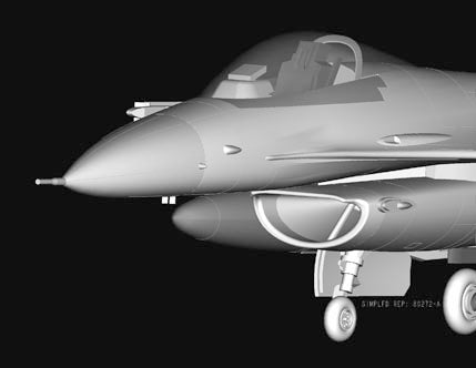 Hobby Boss 1/72 F-16C Fighting Falcon model kit 80274, image 6
