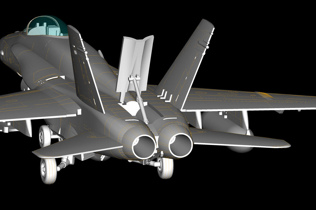 Hobby Boss 1/72 F/A-18A Hornet model kit 80268, image 9