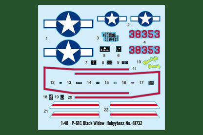 Hobby Boss 1/48 Northrop P-61C Black Widow model kit 81732, image 3