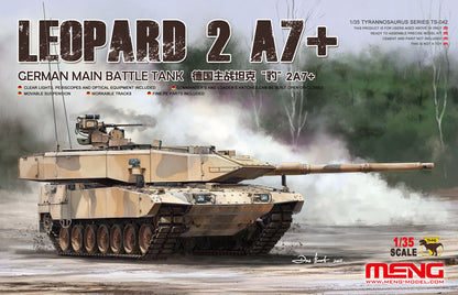 Meng 1/35 Leopard 2A7+ German Main Battle Tank model kit TS-042, box art