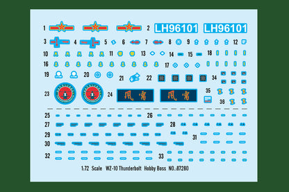 Hobby Boss 1/72 Chinese WZ-10 Thunderbolt Attack Helicopter model kit 87260, image 3