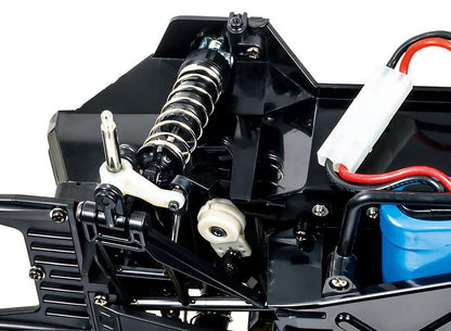 Tamiya Lunch Box EVO 58755 chassis and drivetrain detail