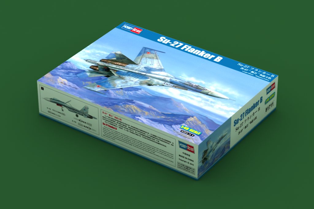 Hobby Boss 1/48 Sukhoi Su-27 Flanker Early model kit 81712, image 2