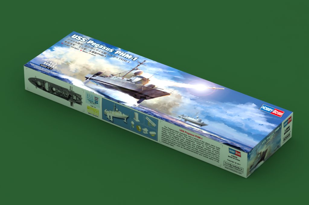 Hobby Boss 1/200 USS Pegasus PHM-1 Hydrofoil model kit 82005, image 2