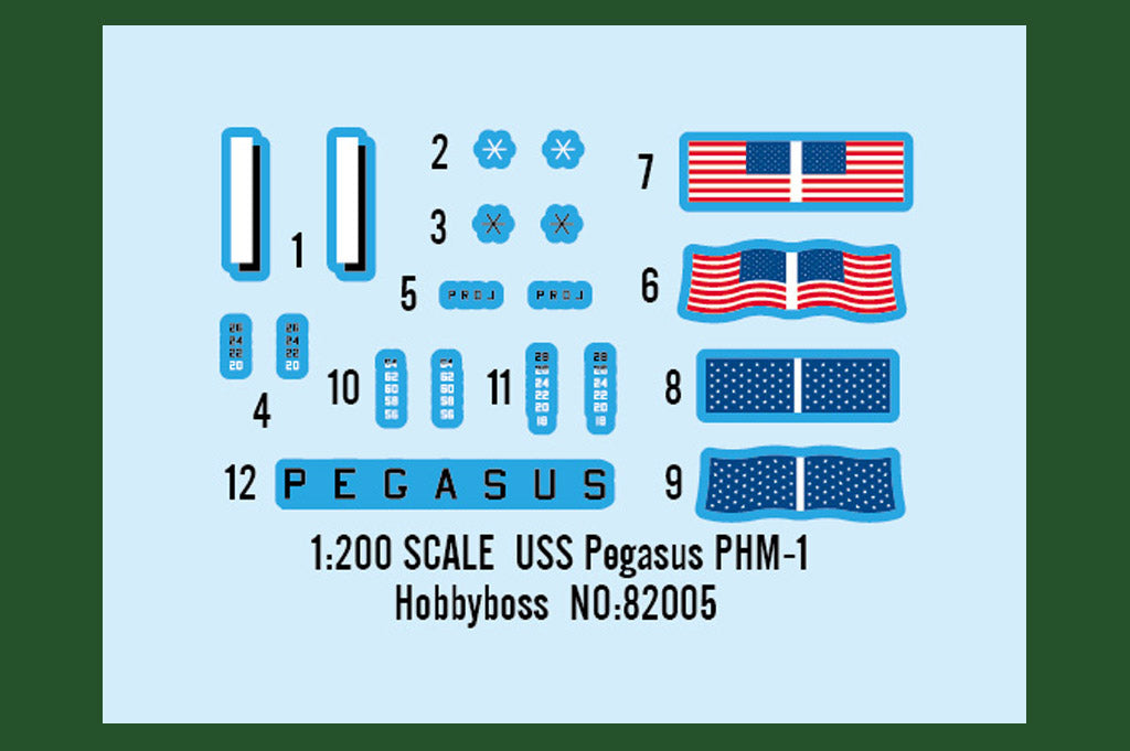 Hobby Boss 1/200 USS Pegasus PHM-1 Hydrofoil model kit 82005, image 3