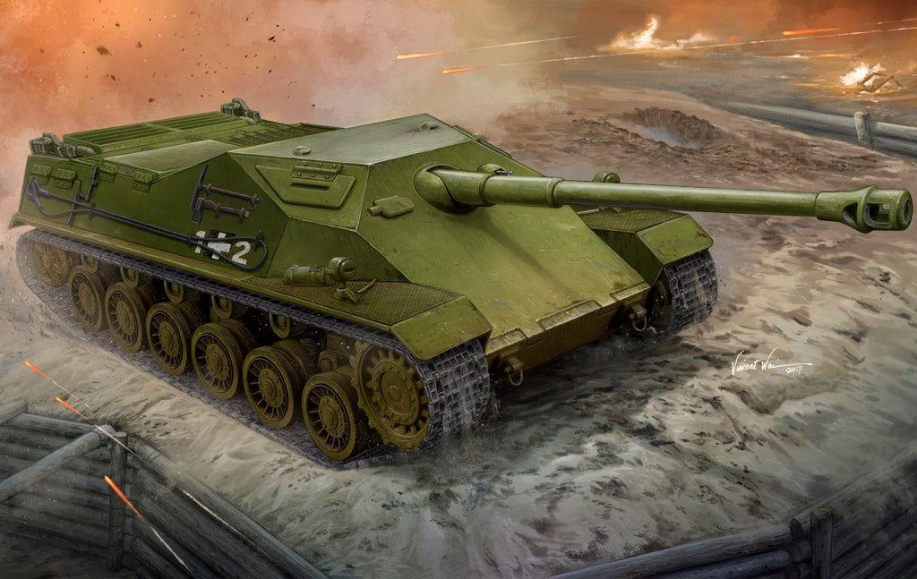 Hobby Boss 1/35 Hungarian 44M Tas Rohamlöveg Assault Gun model kit 83898, box art