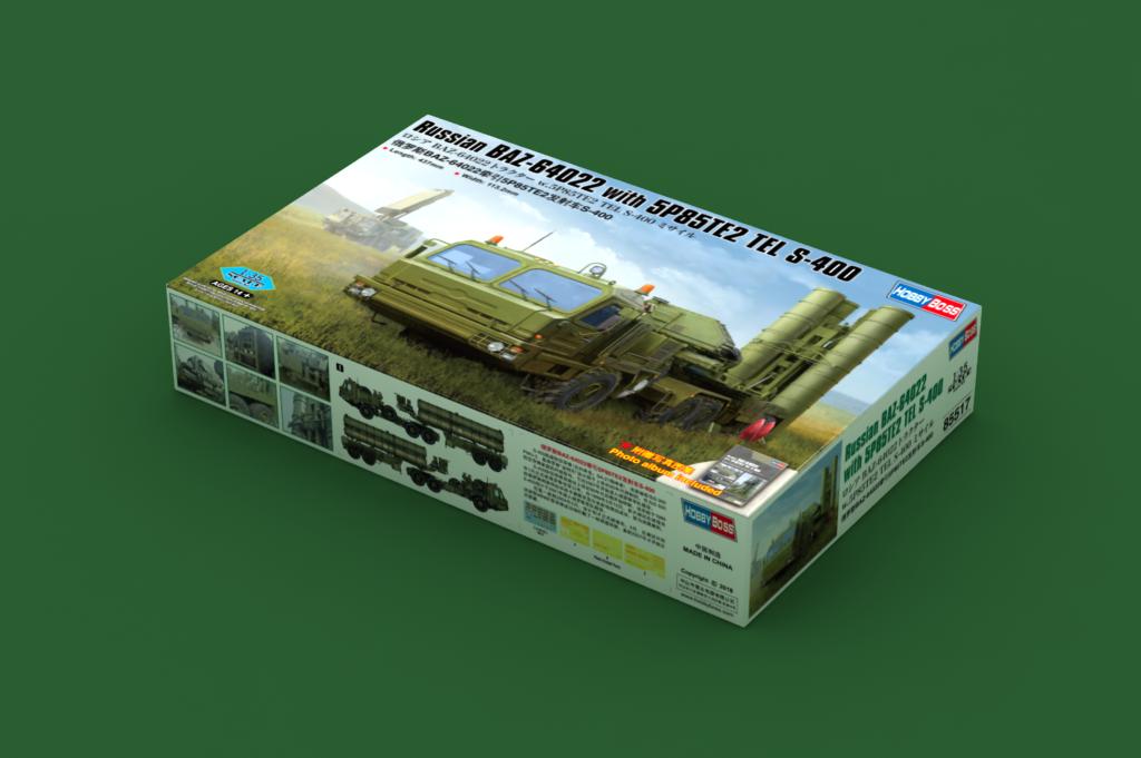 Hobby Boss 1/35 Russian BAZ-64022 with 5P85TE2 S-400 Launcher model kit 85517, image 2