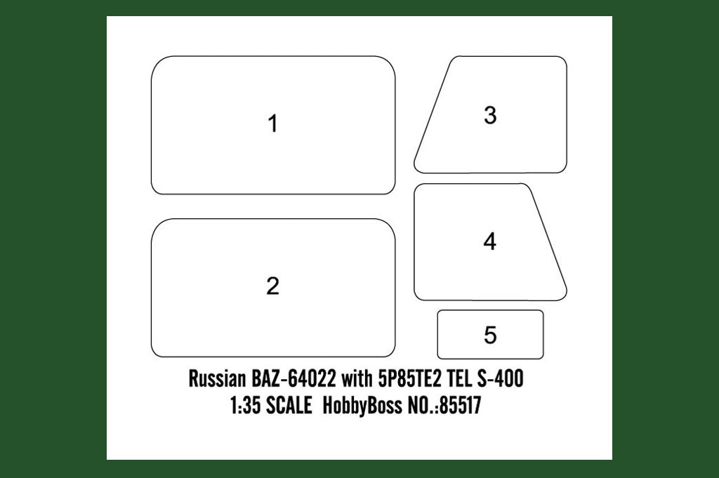 Hobby Boss 1/35 Russian BAZ-64022 with 5P85TE2 S-400 Launcher model kit 85517, image 6