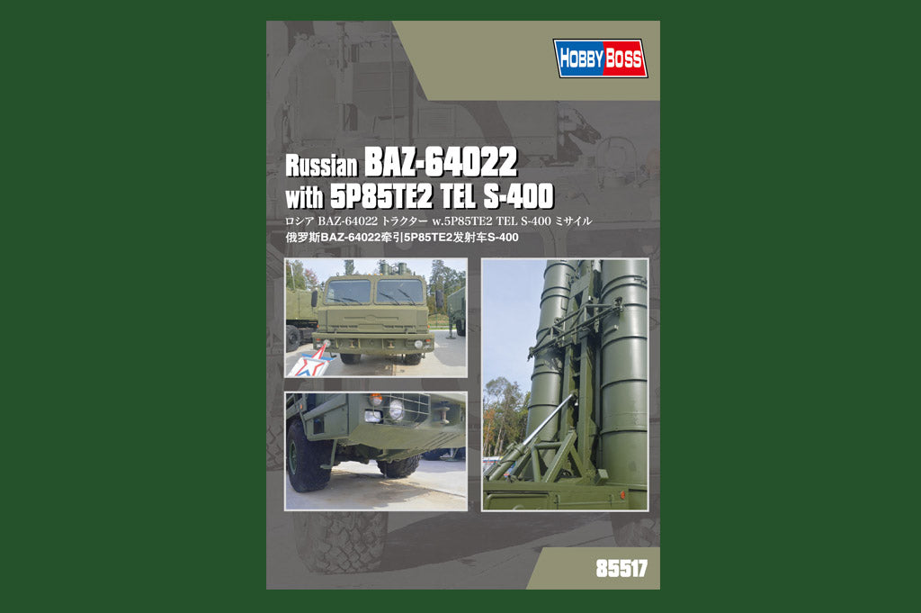 Hobby Boss 1/35 Russian BAZ-64022 with 5P85TE2 S-400 Launcher model kit 85517, image 7