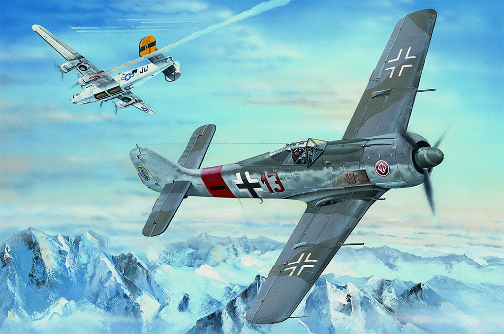Hobby Boss 1/18 Focke-Wulf Fw 190A-8 model kit 81803, box art