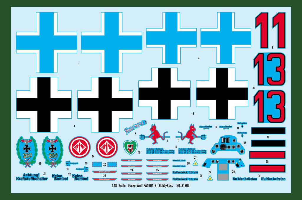 Hobby Boss 1/18 Focke-Wulf Fw 190A-8 model kit 81803, image 3
