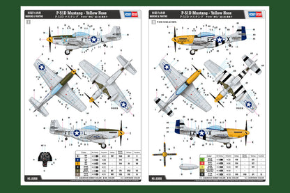 Hobby Boss 1/48 P-51D Mustang Yellow Nose model kit 85808, image 4