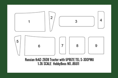 Hobby Boss 1/35 Russian KrAZ-260 Cargo Truck model kit 85510, image 4