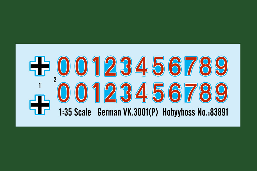 Hobby Boss 1/35 German VK 30.01(P) Prototype Tank model kit 83891, image 3