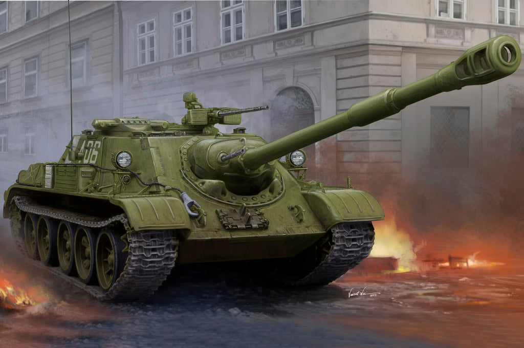 Hobby Boss 1/35 Soviet SU-122-54 Tank Destroyer model kit 84543, box art