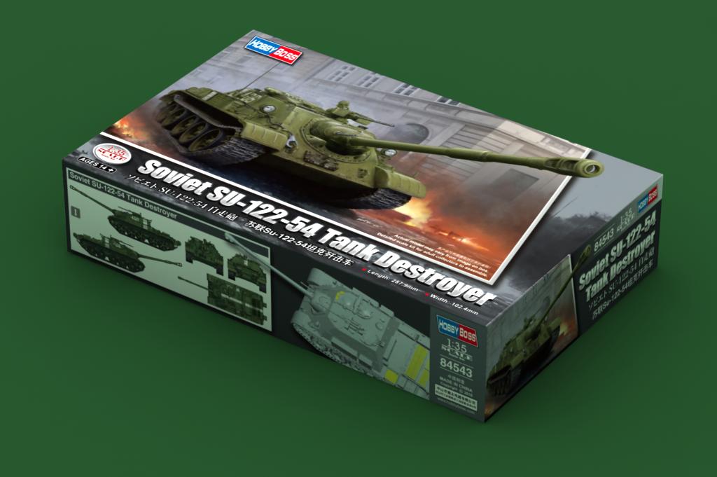 Hobby Boss 1/35 Soviet SU-122-54 Tank Destroyer model kit 84543, image 2