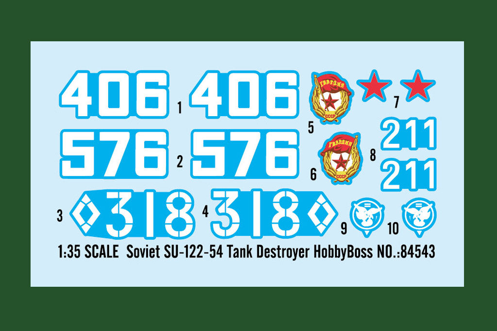 Hobby Boss 1/35 Soviet SU-122-54 Tank Destroyer model kit 84543, image 3