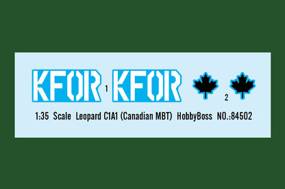 Hobby Boss 1/35 Leopard C1A1 Canadian Main Battle Tank model kit 84502, image 3