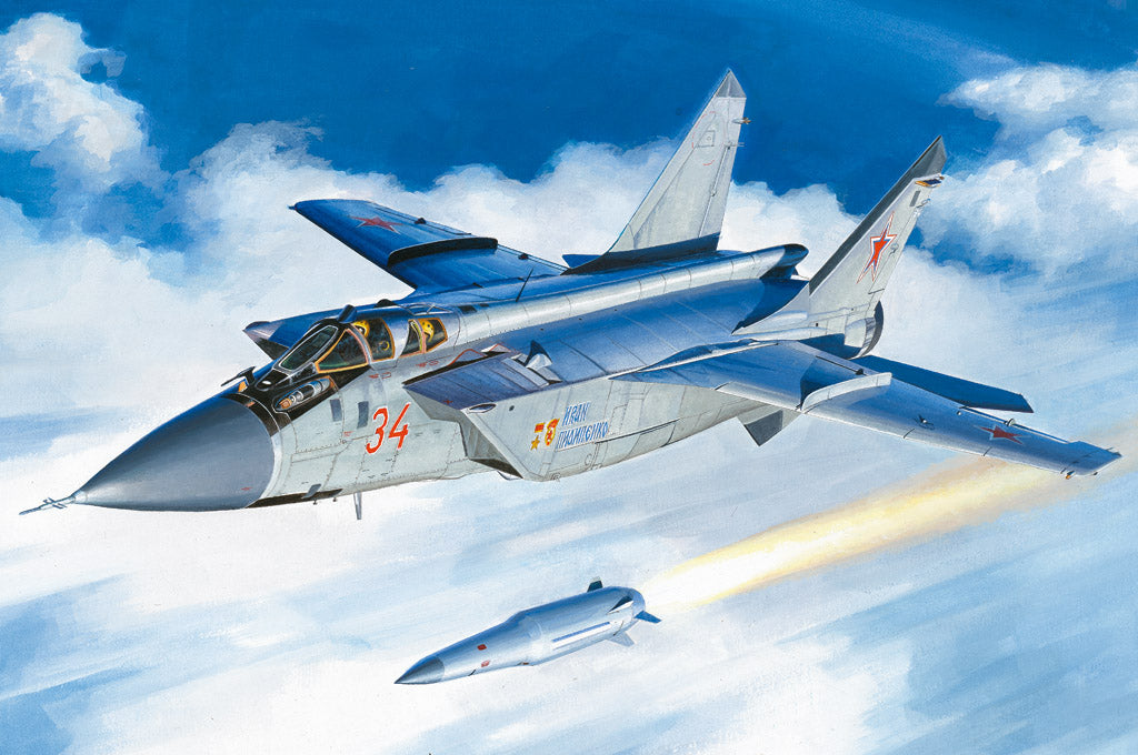 Hobby Boss 1/48 MiG-31BM with Kh-47M2 Kinzhal model kit 81770, box art