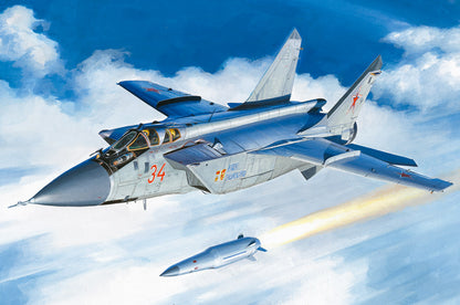 Hobby Boss 1/48 MiG-31BM with Kh-47M2 Kinzhal model kit 81770, box art