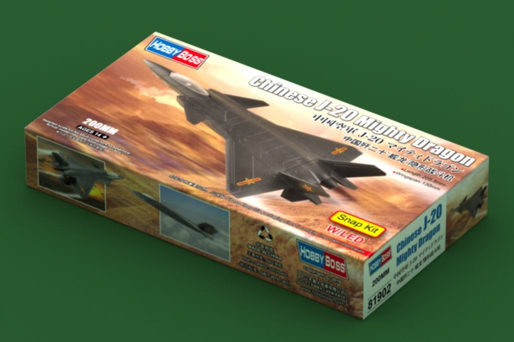 Hobby Boss Chinese J-20 Mighty Dragon model kit 81902, image 2