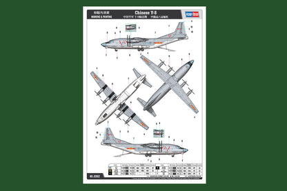 Hobby Boss 1/144 Chinese Y-8 Transport Aircraft model kit 83902, image 4
