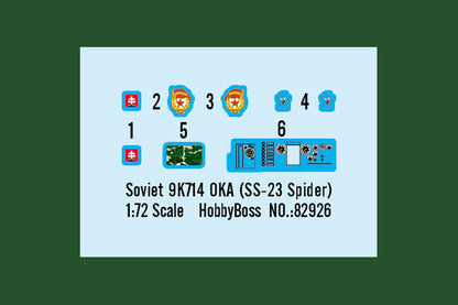 Hobby Boss 1/72 Soviet 9K714 Oka SS-23 Spider model kit 82926, image 3
