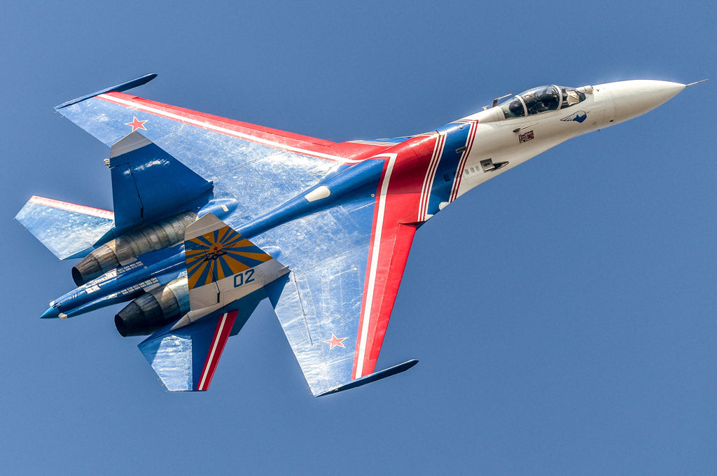 Hobby Boss 1/48 Su-27 Flanker B Russian Knights model kit 81776, box art
