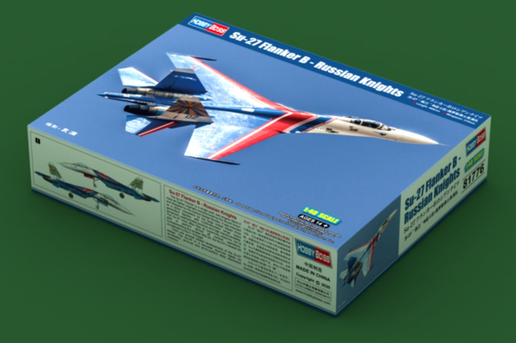 Hobby Boss 1/48 Su-27 Flanker B Russian Knights model kit 81776, image 2