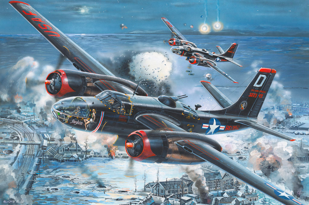 Hobby Boss 1/32 A-26C Invader model kit 83214, box art