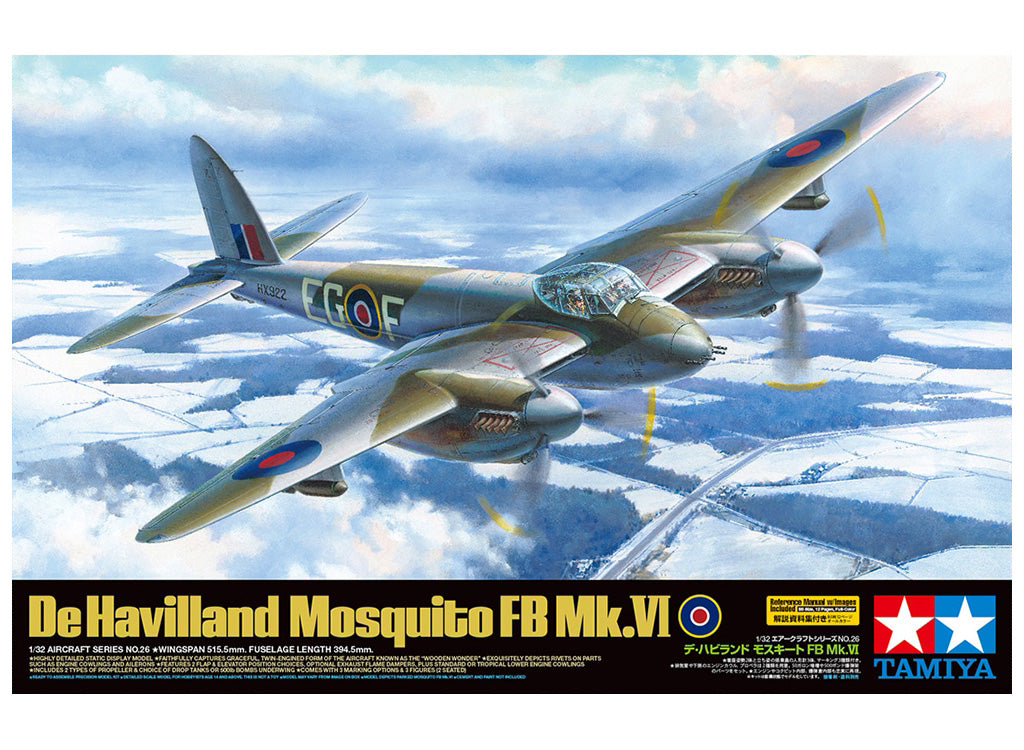 Tamiya 1/32 Aircraft - 1/32 Mosquito Fb Mk VI - 60326