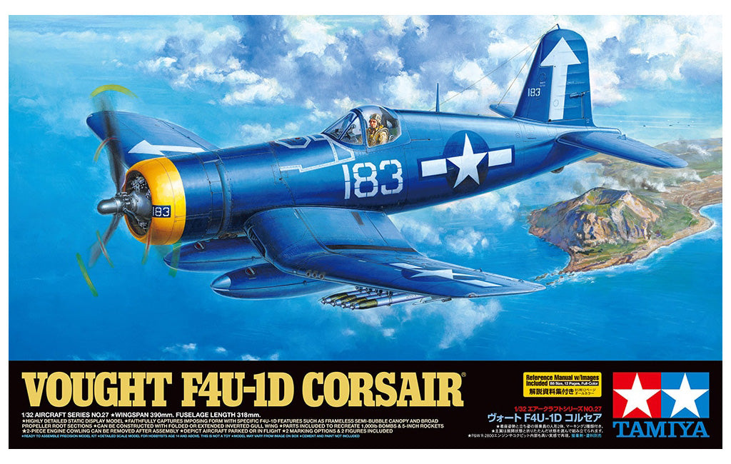 Tamiya 1/32 Aircraft - 1/32 F4U-1D Corsair - 60327