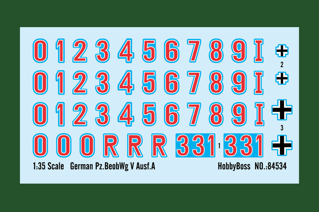 Hobby Boss 1/35 German Panzerbeobachtungswagen V Ausf. A model kit 84534, image 3