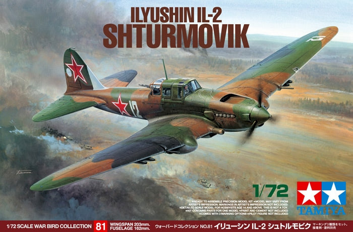 Tamiya 1/72 Aircraft - 1/72 Il-2 - 60781