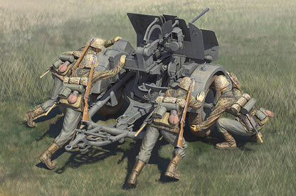 Hobby Boss 1/35 German 20mm Flak 38 Crews model kit 84418, box art