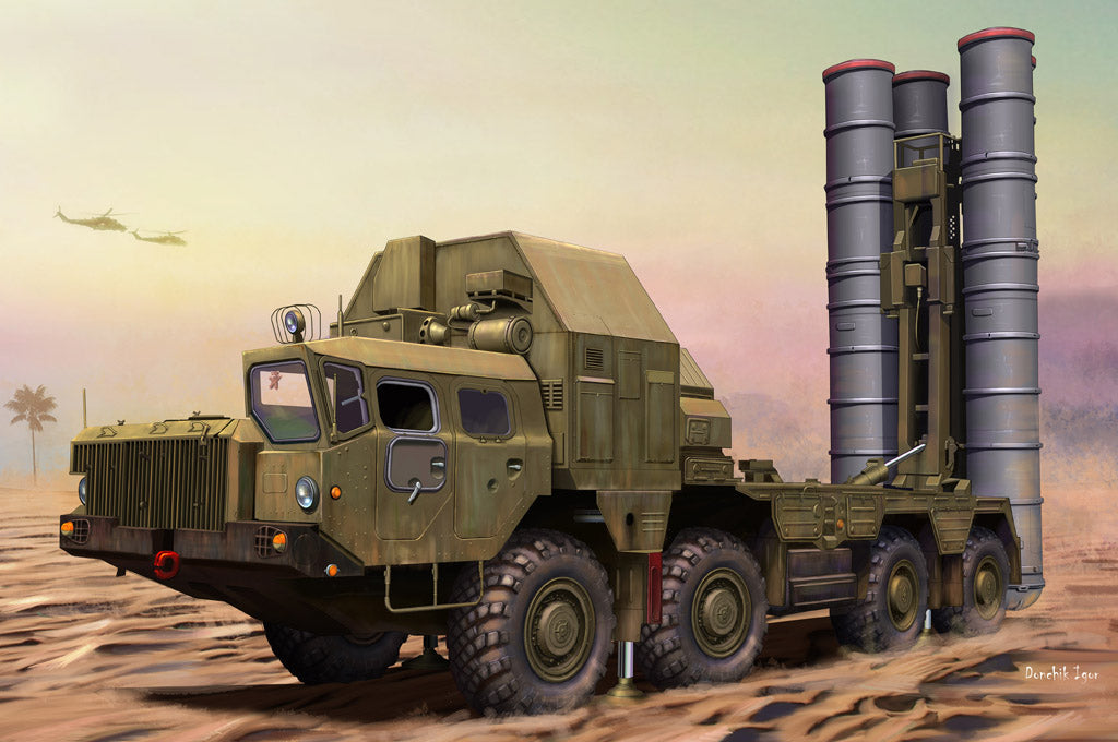 Hobby Boss 1/72 S-300PMU 5P85S Launcher (SA-10 Grumble) model kit 82929, box art